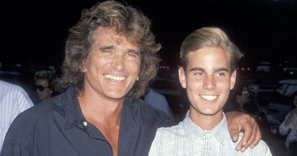 Michael Landon with his family